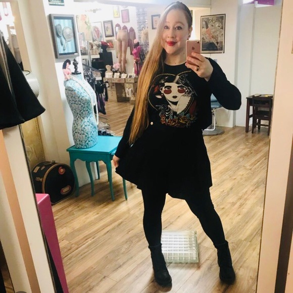 Rochelle Pleated Suspender Mini Skirt Black - Picture 8 of 10